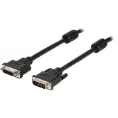 DeLOCK 1m DVI-I, 1 m, DVI-I, DVI-I, Musta, Kulta, Uros/naaras (83106)
