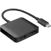 Goobay USB-C - Dual HDMI - Musta