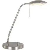 Mexlite työpöytävalaisin Eloi, himmennettävä, Alumiini/harmaa/sinkki, Työhuone/toimisto, Metalli, Moderni