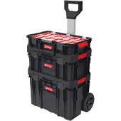 Qbrick Työkalulaatikko pyörillä - - Z251248PG003 - Musta - Polypropeeni - PP-renkaat &amp; metallivarsi