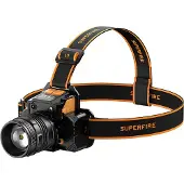 Superfire HL58 otsalamppu taskulamppu, 350 lm, USB, 3 tilaa, 200m