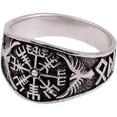 Northern Viking Jewelry Vegvisir sormus NVJ-H-SO016-180