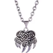 Northern Viking Jewelry Ankkuriketju + Karhun Käpälä kaulakoru NVJRS107