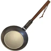 Edvardson Stabilotherm Small Outdoor Frying Pan with Folding Wood Handle