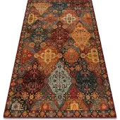 Rugsx Alfombra de lana OMEGA Torino oriental - rojo rubí 135x200 cm