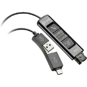 HP Poly – Poly DA85 USB–QD -sovitin, Liittymäsovite, 3 g, Musta (218267-01)