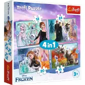 Trefl Frozen 4-in-1 palapelisetti
