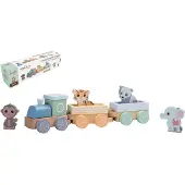 Jouéco The Wildies Family Trainset with Animals setti lapsille 18 m+ 7 kpl