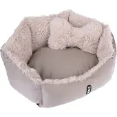 TIAKI Fluffy Bone -pehmopeti 60x50x22cm koira