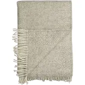 Røros Tweed Kattefot Huopa 150x220 Cm - Huovat & Peitteet Norjalainen Lampaanvilla Vaaleanharmaa - 55404