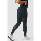 ICANIWILL Queen Mesh Seamless Tights Dk Teal Melange