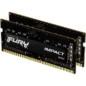 Kingston Technology FURY Impact muistimoduuli 32 GB 2 x 16 GB 3200 MT/s 260-pin SO-DIMM (KF432S20IBK2/32)