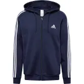 Adidas Essentials Fleece 3 Stripes Kokovetoketjullinen Collegepaita