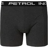 Petrol Industries Bokserishortsit meleerattu harmaa / musta / valkoinen