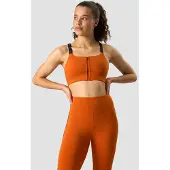 ICANIWILL Ultimate Training Zipper Sports Bra Amber