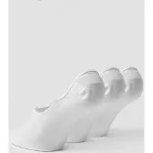 ICANIWILL Invisible Socks 3-pack White