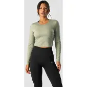 ICANIWILL Nimble Cropped LS Light Sage Green