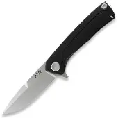 ANV Knives Z100 BB Plain Edge Stonewash Sleipner, Black
