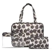 Gillian Jones 3-piece Set Palm Print Kauneustarvikkeiden Setti