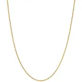 Lykken Basics 9-karaatin 1,1 mm panssari kultakaulaketju 46 cm