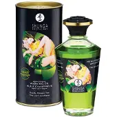 Shunga - lämmittävä hierontaöljy - vihreä tee - 100 ml