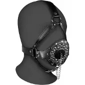 Ouch! XTREME - Pääharness tulpalla, bdsm, keinonahka, syntinen, tuhma, bondage