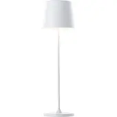 Brilliant Kaami LED ladattava pöytävalaisin, himmennettävä matta valkoinen Kaami,, Valkoinen/opaali, Olohuone/ruokailutila, Metalli, Moderni