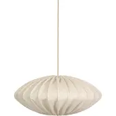 Watt & Veke Ellipsi lampunvarjostin pellavaa 80 cm Luonto