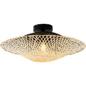 QAZQA Orientalinen ulkokattovalaisin bambu 50 cm IP44 - Rina