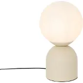 QAZQA Hotelli-tyylinen pöytävalaisin beige opaalilasilla - Pallon Trend