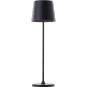 Brilliant Kaami LED ladattava pöytävalaisin, himmennettävä musta mattamusta Kaami,, Musta, Olohuone/ruokailutila, Metalli, Moderni