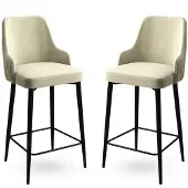 Skye Decor 2 baarituolia Enox, beige/musta