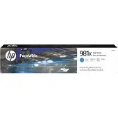 HP 981X Cyan Korkean tuottavuuden mustekasetti