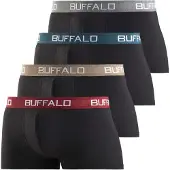 Buffalo Bokserishortsit harmaa / petrooli / tummanpunainen / musta