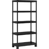 Kis Säilytyshylly - KETER - Plus Shelf Tribac 90/5 - 5 hyllyä - Musta