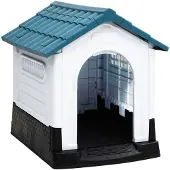 vidaXL Koirankoppi sininen 57x68x66 cm polypropeeni