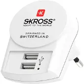 Skross Euro usb charger - 2xtype a - bulk