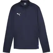 Puma Toiminnallinen paita 'TeamGoal' laivastonsininen / valkoinen