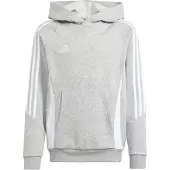 Adidas Urheilullinen collegepaita 'Tiro 24' meleerattu harmaa / valkoinen