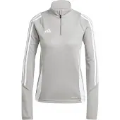 Adidas Toiminnallinen paita 'Tiro 24' vaaleanharmaa / valkoinen