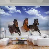 Artgeist Tapetti - hevoset lumessa