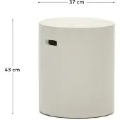Kave Home Aiguablava-rahi valkoinen ⌀ 37 cm