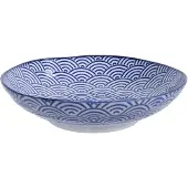 Tokyo Design Studio - Nippon Blue Pastalautanen 21 cm Wave