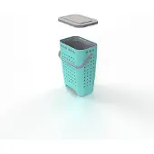 SmartaSaker Jätteiden lajitteluastia Green Lizzie, työnnä ja tyhjennä, Jäämeren vi