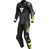 Dainese Misano 3 D-Air Airbag rei'itetty 1-osainen moottoripyörän nahkapuku