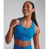 2XU Motion Zip Bra Seaport/White - XXS