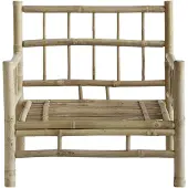 Tine k home Lounge-tuoli Nature - Oleskelunojatuolit Bambu Luonnonvaalea - BAMCHAIR