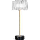 Slamp Pöytävalaisin , Accordéon Battery, himmennettävä, Läpinäkyvä, Olohuone, Metalli, Design