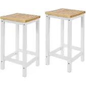 SoBuy Moderni Puinen Jakkara FST29-WNX2