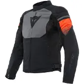 Dainese Air Fast tekstiilijakk Musta/Harmaa/Neonpunainen Miehet, size 48